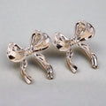 Amy Bow Earrings / Stainless Steel view 5