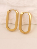 Lorren Classic U Shape Hoops / 18K Gold Plated view 3