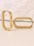 Lorren Classic U Shape Hoops / 18K Gold Plated view 4