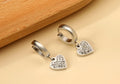Ramsey Heart Huggie Earrings / 14K Gold Plated view 3