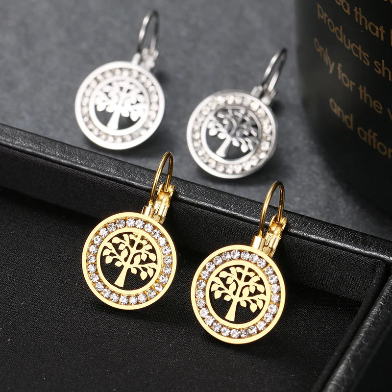 The Tree of Life Earrings / Stainless Steel