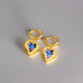 Trinity Ocean Heart Earrings / Stainless Steel view 3