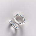 Althea Starry Sky Hoop Earrings / 925 Sterling Silver view 5