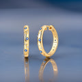 Althea Starry Sky Hoop Earrings / 925 Sterling Silver view 7