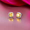 Antoinette Zircon Stud Earrings / Sterling Silver view 2