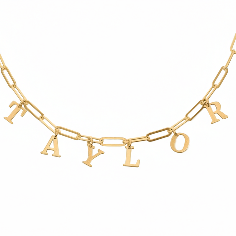 Donatella Personalised Paperclip Necklace