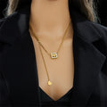 Gabriella Box Pendants / Stainless Steel view 10