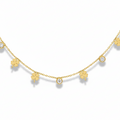 Alicia Clover & Zircon Necklace view 1