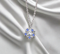 Anna Snowflake Necklace / 925 Sterling Silver view 2