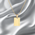 Annie "BREATHE" Necklace / 18K Gold Plated view 2