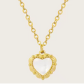 Bianca Shell Inlaid Heart Necklace view 3