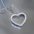 Catalina Silver Heart Necklace / Stainleds Steel view 1