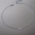 Catalina Silver Heart Necklace / Stainleds Steel view 3