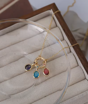 Celeste Lock Charm Necklace / 18K Gold Plated - Nina Kane Jewellery