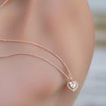 Dhalia Gold Heart Necklace / Stainless Steel view 4
