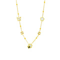 Erica Butterfly & Clover Necklace / Stainless Steel view 5
