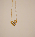 Ermina Heart Crystal Necklace view 5