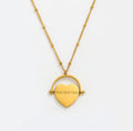 Grace Spinning Heart Necklace / 18K Gold Plated view 1