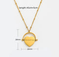 Grace Spinning Heart Necklace / 18K Gold Plated view 8
