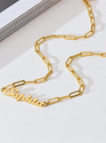 Ingrid Paperclip Chain Personalised Necklace view 3