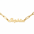 Ingrid Paperclip Chain Personalised Necklace view 1