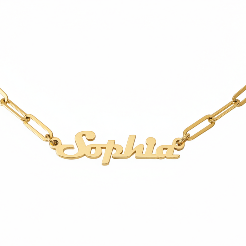 Ingrid Paperclip Chain Personalised Necklace