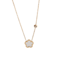 Lara Double Sided Clover Necklace / Stainless Steel view 3