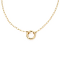 Luna Lock Charm Necklace view 1