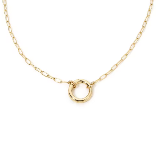 Luna Lock Charm Necklace