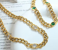 Madeira Chunky Cuban Necklace / 18K Gold Plated view 4