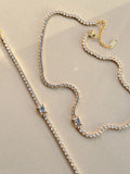 Melissa Diamond Tennis Necklace / 18K Gold Plated view 5