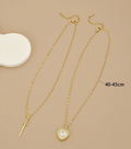 Montague 2 in 1 Heart & Sword Double Necklace view 4