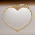 Nessa Heart Tennis Necklace / Stainless Steel view 4
