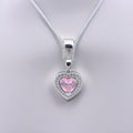 Nevada Silver Heart Necklace / Stainless Steel view 1