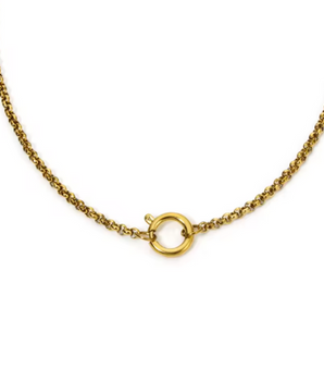 Seraphina Charm Lock Chain / 18K Gold Plated - Nina Kane Jewellery