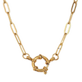 The Charlie Paperclip Charm Necklace view 1