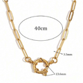 The Charlie Paperclip Charm Necklace view 3