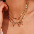 The Charlie Paperclip Charm Necklace view 2