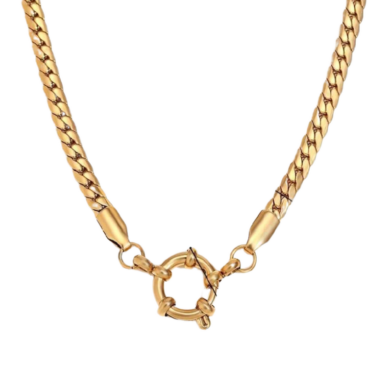 The Curb Chain Charm Necklace