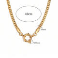The Curb Chain Charm Necklace view 3