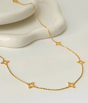 The Flora Belle Necklace / 18K Gold Plated - Nina Kane Jewellery