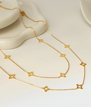 The Flora Belle Necklace / 18K Gold Plated - Nina Kane Jewellery