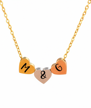 Yvie Personalised Heart Necklace - Nina Kane Jewellery