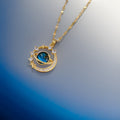 Galaxy Star & Moon Pendant / Stainless Steel view 5