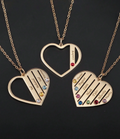 Loveheart Customised Name & Birthstone Necklace view 3