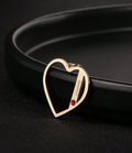 Loveheart Customised Name & Birthstone Necklace view 5