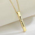 Morweena Personalised Bar Necklace view 4