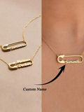 Personalised Safety Pin Name Necklace view 8