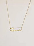 Personalised Safety Pin Name Necklace view 7