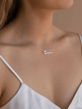 Personalised Safety Pin Name Necklace view 2